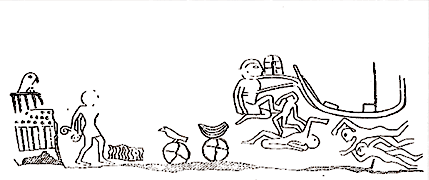 Riproduzione grafica di un gereoglifico