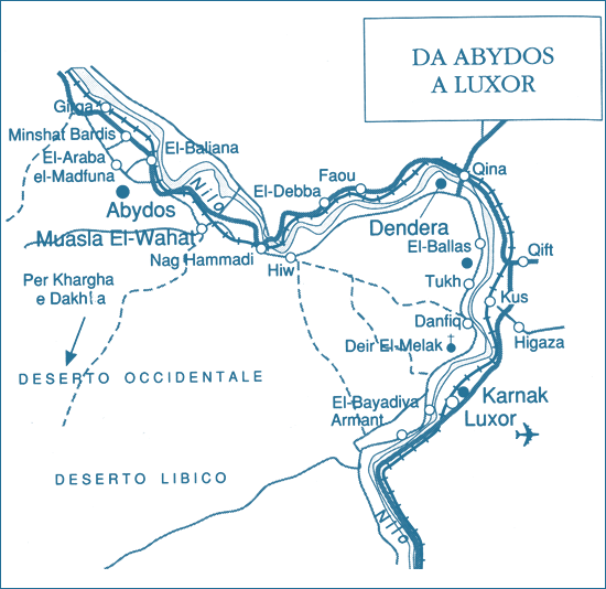 Cartina dell'itinerario