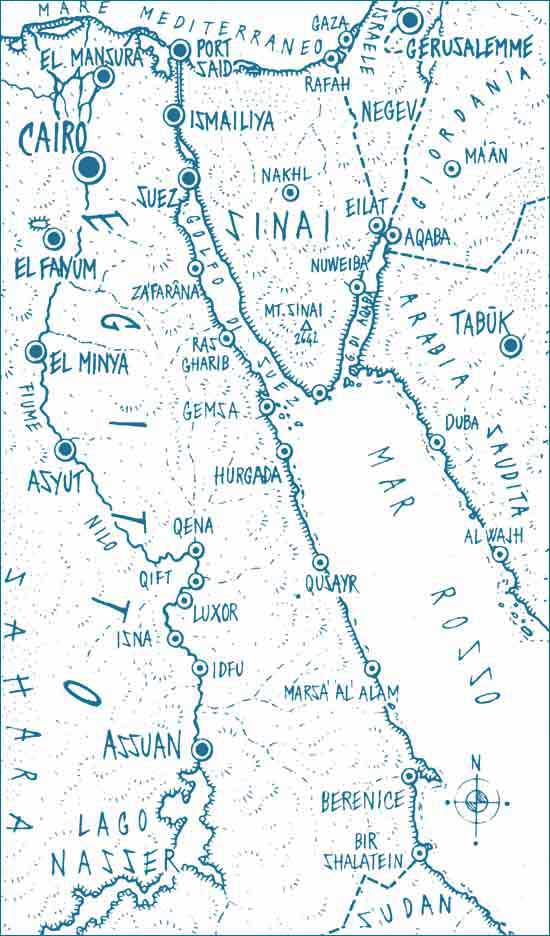 Cartina dell'itinerario
